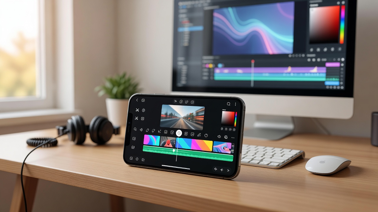CapCut Mobile Video Editor Workspace