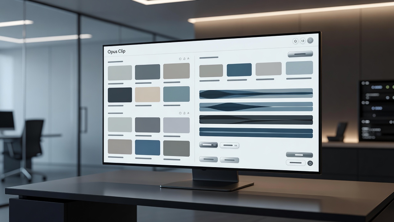 Opus Clip Video Curation Interface Showcase